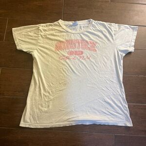 Comstock Kids White and Pink Short Sleeve Tee